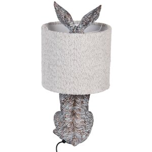 Clayre & Eef Tafellamp Haas Polyresin Bruin-Grijs Ø20x43 cm