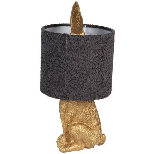 Clayre & Eef Tafellamp Haas Goud E27 Ø 20x43 cm