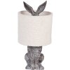 Clayre & Eef Tafellamp Haas E27 Ø 20x43 cm Bruin Beige