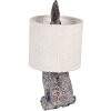 Clayre & Eef Tafellamp Haas E27 Ø 20x43 cm Bruin Beige