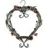 Clayre & Eef 5Y1341 Kandelaar Hart Metaal Groen Roze 43x22x60 cm