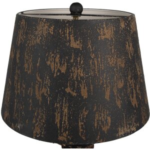 Clayre & Eef Tafellamp Ø35x64 cm Zwart Bruin...