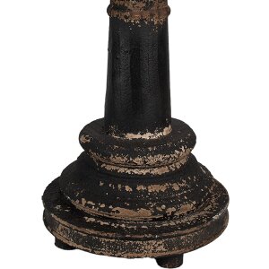 Clayre & Eef Tafellamp Ø35x64 cm Zwart Bruin Hout Vintage
