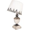 Clayre & Eef 6LMC0110 Tafellamp Beige Ø32x60cm Antiek Vintage E27 IJzer