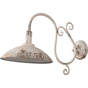 Clayre & Eef 6LMP800 Wandlamp Beige Grijs Roest IJzer...