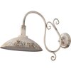 Clayre & Eef 6LMP800 Wandlamp Beige Grijs Roest IJzer 49x23x27cm E14 Oudstijl