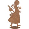 Clayre & Eef 6Y5958 Decoratiefiguur Kind Metaal Edelroest 21x10x43 cm