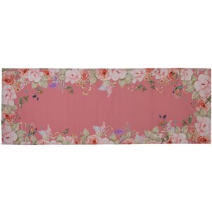 Clayre & Eef FFA64P Tafelloper Rosa 50x140 cm Katoen...