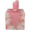 Clayre & Eef FFA64P Tafelloper Rosa 50x140 cm Katoen Bloemen Vogels