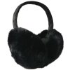 Juleeze JZEW0016Z Oorwarmers Zwart 13 cm Kunstbont One Size