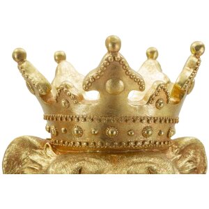 Mauro Ferretti Sierfiguur Koningsleeuwmantel 30x42x74 cm goud