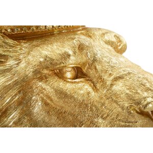 Mauro Ferretti Sierfiguur Koningsleeuwmantel 30x42x74 cm goud