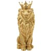 Mauro Ferretti Sierfiguur Koningsleeuwmantel 30x42x74 cm goud