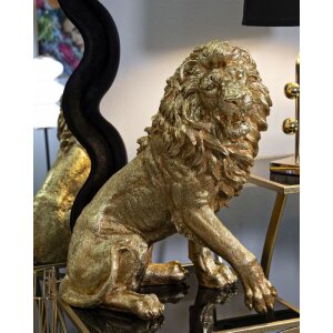 Mauro Ferretti Decoratieve leeuw 45x29x55 cm goud