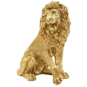 Mauro Ferretti Decoratieve leeuw 45x29x55 cm goud