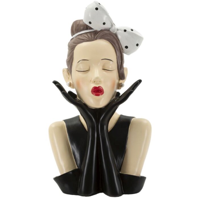 Mauro Ferretti Vaas Vrouw Hollywood 17x14x30,5 cm meerkleurig