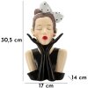 Mauro Ferretti Vaas Vrouw Hollywood 17x14x30,5 cm meerkleurig