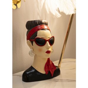 Mauro Ferretti Vaas Vrouw Hollywood 21x16x27 cm multicolor