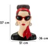 Mauro Ferretti Vaas Vrouw Hollywood 21x16x27 cm multicolor