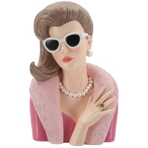 Mauro Ferretti Parijse dame beeld 18x12x28 cm roze