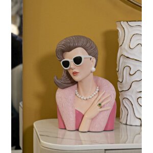 Mauro Ferretti Parijse dame beeld 18x12x28 cm roze