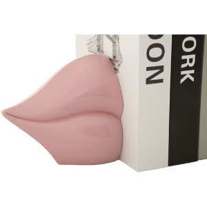 Mauro Ferretti Boekensteun Mond 27x9x13 cm roze