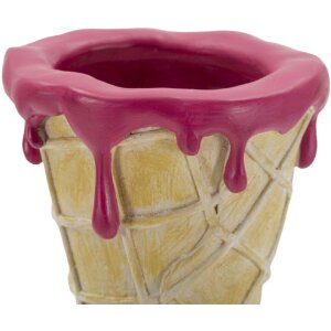 Mauro Ferretti Bloempot IJsbeker 12,5x11x31 cm goud roze