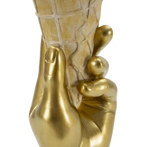 Mauro Ferretti Bloempot IJsbeker 12,5x11x31 cm goud roze