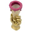 Mauro Ferretti Bloempot IJsbeker 12,5x11x31 cm goud roze