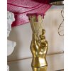 Mauro Ferretti Bloempot IJsbeker 12,5x11x31 cm goud roze