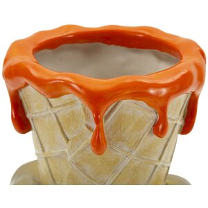 Mauro Ferretti Bloempot Beker 18x16x26 cm goud oranje