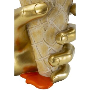 Mauro Ferretti Bloempot Beker 18x16x26 cm goud oranje