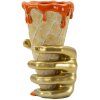 Mauro Ferretti Bloempot Beker 18x16x26 cm goud oranje