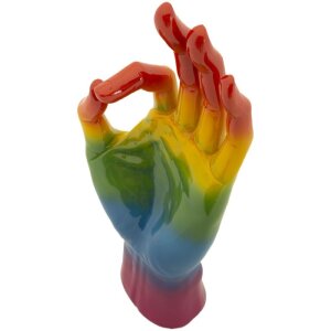 Mauro Ferretti Decoratiehand Regenboog OK 16x10,5x36 cm meerkleurig