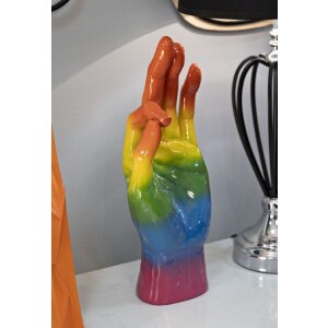 Mauro Ferretti Decoratiehand Regenboog OK 16x10,5x36 cm meerkleurig