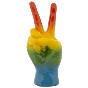 Mauro Ferretti Decoratief beeld Regenbooghand Gewinn 16x13x36,5 cm meerkleurig