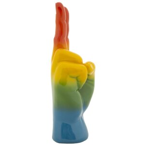 Mauro Ferretti Decoratief beeld Regenbooghand Gewinn 16x13x36,5 cm meerkleurig
