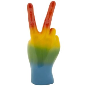 Mauro Ferretti Decoratief beeld Regenbooghand Gewinn 16x13x36,5 cm meerkleurig