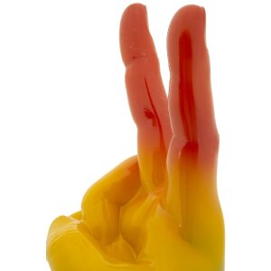 Mauro Ferretti Decoratief beeld Regenbooghand Gewinn 16x13x36,5 cm meerkleurig