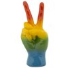 Mauro Ferretti Decoratief beeld Regenbooghand Gewinn 16x13x36,5 cm meerkleurig