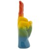 Mauro Ferretti Decoratief beeld Regenbooghand Gewinn 16x13x36,5 cm meerkleurig