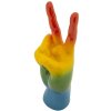 Mauro Ferretti Decoratief beeld Regenbooghand Gewinn 16x13x36,5 cm meerkleurig