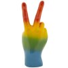 Mauro Ferretti Decoratief beeld Regenbooghand Gewinn 16x13x36,5 cm meerkleurig