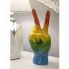 Mauro Ferretti Decoratief beeld Regenbooghand Gewinn 16x13x36,5 cm meerkleurig