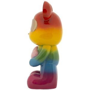 Rainbow Bear Staande Beer Multicolor 22,5x17,5x42,5 cm Polyresin