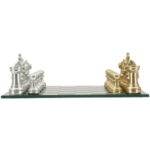 Mauro Ferretti Schaakspel Zwart/Wit 50,5x50,5x14 cm