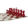 Mauro Ferretti Schaakspel Rood Wit 61x61x14 cm Polyresin Glas