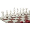 Mauro Ferretti Schaakspel Rood Wit 61x61x14 cm Polyresin Glas
