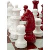 Mauro Ferretti Schaakspel Rood Wit 61x61x14 cm Polyresin Glas