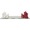 Mauro Ferretti Schaakspel Rood Wit 61x61x14 cm Polyresin Glas